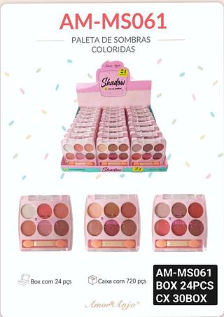 amor e anjo paleta de sombra box 24 pç