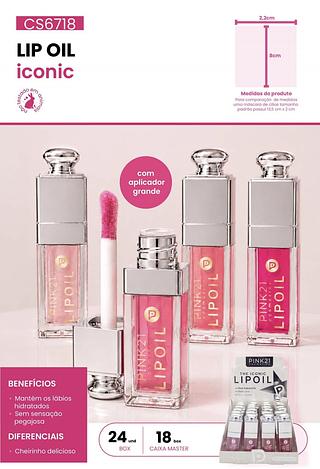 pink21 lip oil box 24 pç