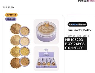 Playboy iluminador solto box 24 pçs