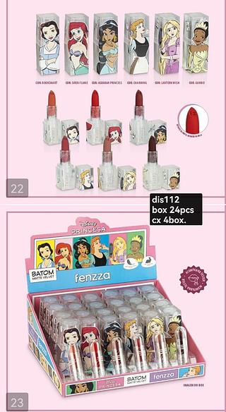 fenzza batom velvet matte box 24 pç