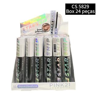 PINK 21 mascara de cilios incolor box 24 pç