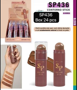 SP COLORS CONTONO EM STICK BOX 24 PÇ