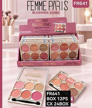 femme paris paleta de blush box 12 pç