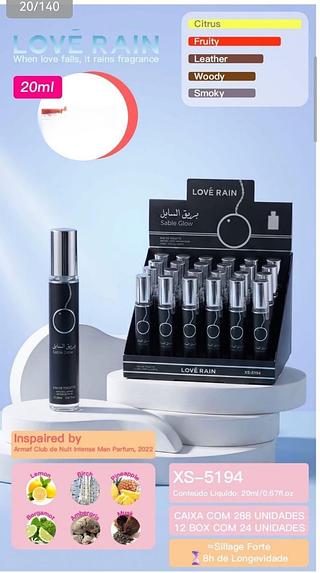 love rain perfume box 24 pç