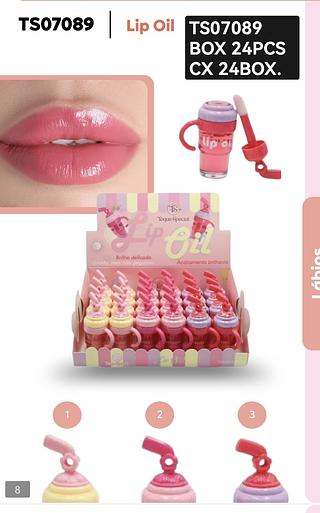 Toque especial Lip gloss box 24 pçs