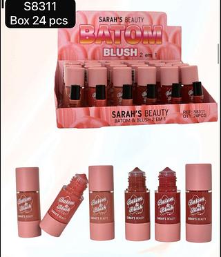 Sarah´s Beauty Blush e Batom 2 in 1 box 24 pçs