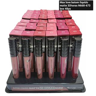 Max Love Batom liquido matte 30horas 668 a 673