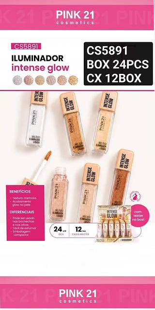 Pink21 iluminador líquido box 24 pçs