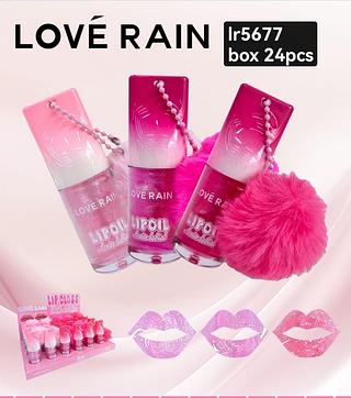 love rain lip gloss chaveiro box 24 pç
