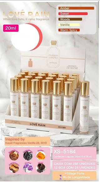 love rain perfume box 24 pç