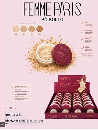 Femme paris pó solto box 24 pçs