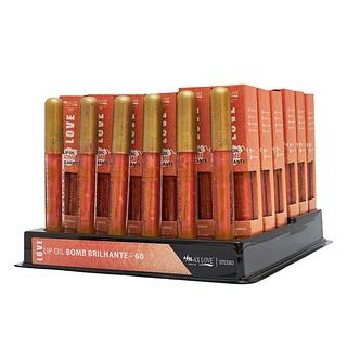 Lip Oil Bomb Brilhante Cor 60 Max Love com 36un de 5ml Max Love