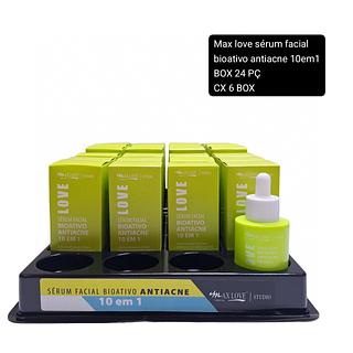 Max Love Sérum Facial 10 em 1 Bioativo Antiacne BOX 24PÇS