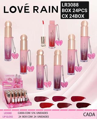 Love rain Lip gloss box 24 pçs