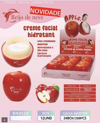 Beijo de neve creme facial box 12 pçs