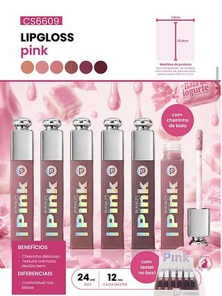 Pink21 Lip gloss box 24 pçs