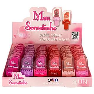 febella lip gloss magico sovertinho box /24pç