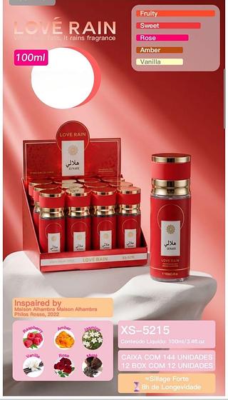 love rain perfume box 12 pç