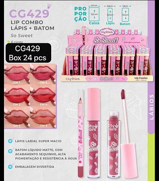 city girls batom + lapis box 24 pç