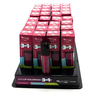 Max Love Lip Gloss Volumoso Incolor 3 em 1 n303