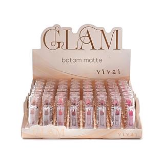 Batom Matte Glam Vivai V-3224 (atacado box 48un)