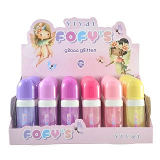 Box 36 Gloss Glitter Infantil Fofys Vivai 3163