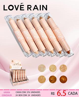 Love rain corretivo 2 em 1 box 24 pçs