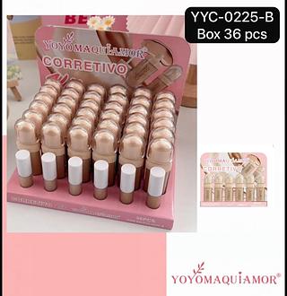 Yoyo Maquiamor Corretivo Liquido box 36 pçs