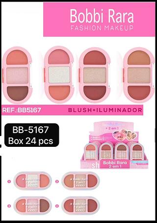 Bobbi Rara Blush e Iluminador box 24 pçs