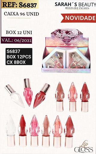 sarahs lip gloss box 12 pç