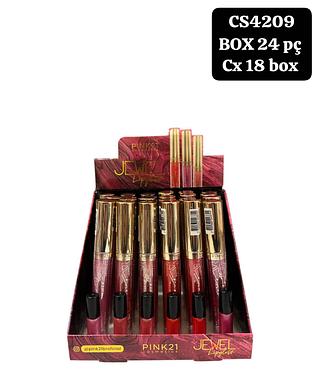 pink 21 lip gloss box 24 pç