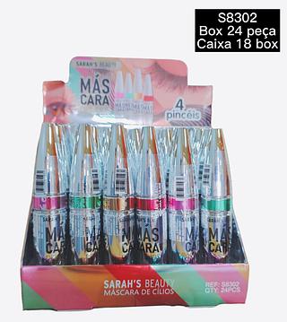sarahs beauty mascara de cilios box 24 pç