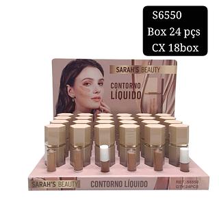 sarash beauty contono liquido box 24 pç