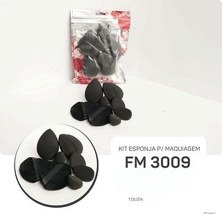 SABRINA SATO KIT ESPONJA PRETAS BOX 12 PÇ