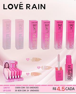 love rain lip gloss box 24 pç