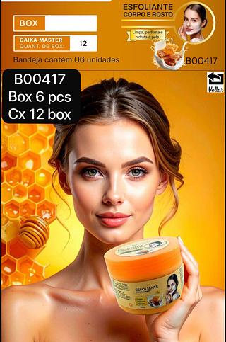 Ludurana Esfoliante Corpo e Rosto Mel box 6 pçs