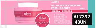 alleva hidratante corporal cx 48 pç
