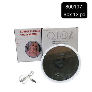 Espelho com led box 12 pç