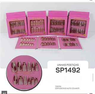 Sabrina Sato Unha Postiça em Pvc box 12 pçs