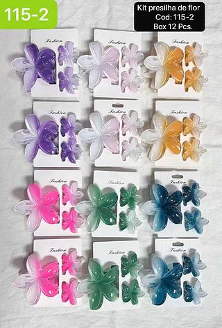 piranha de cabelo kit com 3 pç box 12 kit