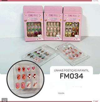 Unha Sabrina sato box 12 pc
