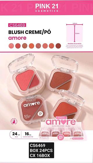 Pink21 duo blush box 24 pçs