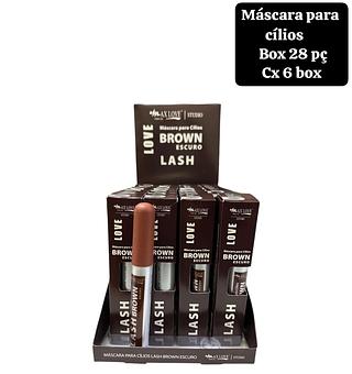 max love mascara de cilios marrom box 28 pç