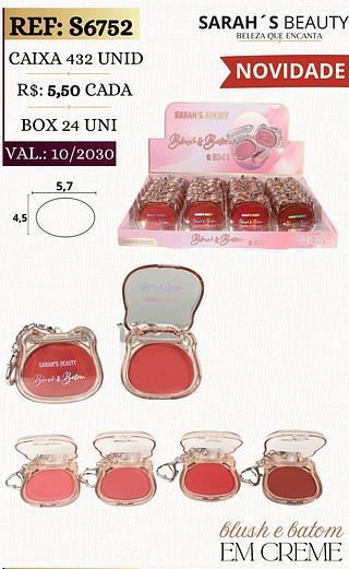 sarash beauty blush box 24 pç