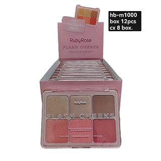 Ruby Rose Blush Iluminador box 12 pçs