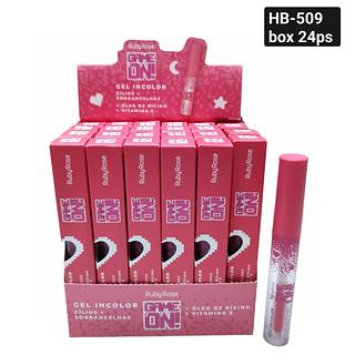 ruby rose gel incolor cilios sabrancelha 24 pç