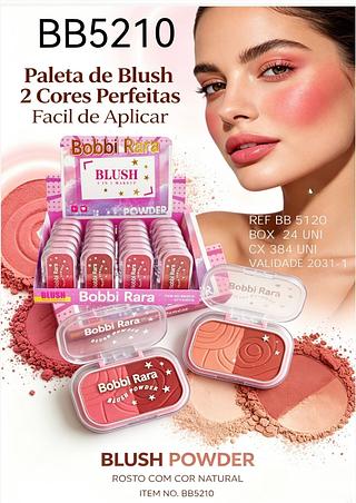 Bobbi rara paleta de blush box 24 pçs