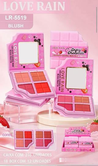 love rain paleta de blush box 12 pç