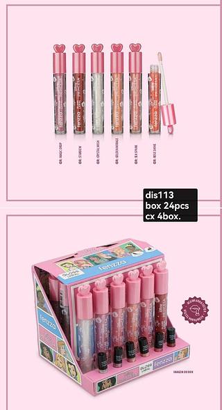 fenzza gloss labial box 24 pç