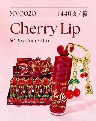 lip gloss cherry box 24 pç
